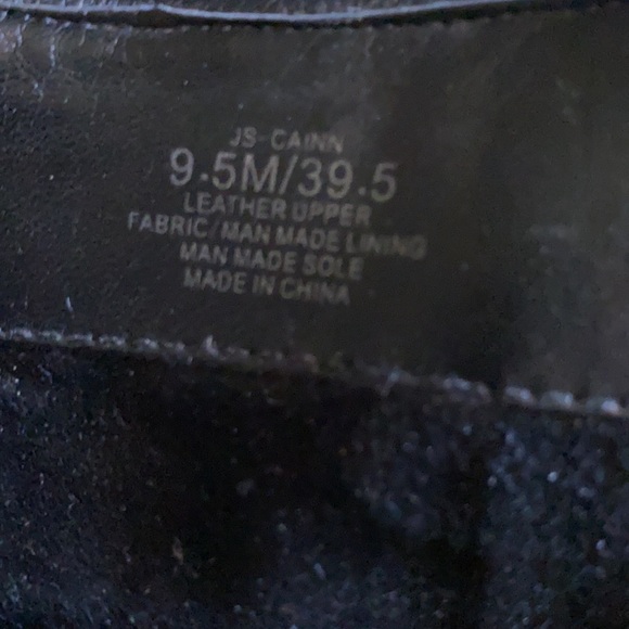 JS Black Leather Booties w/Buckle Accent - Picture 5 of 9